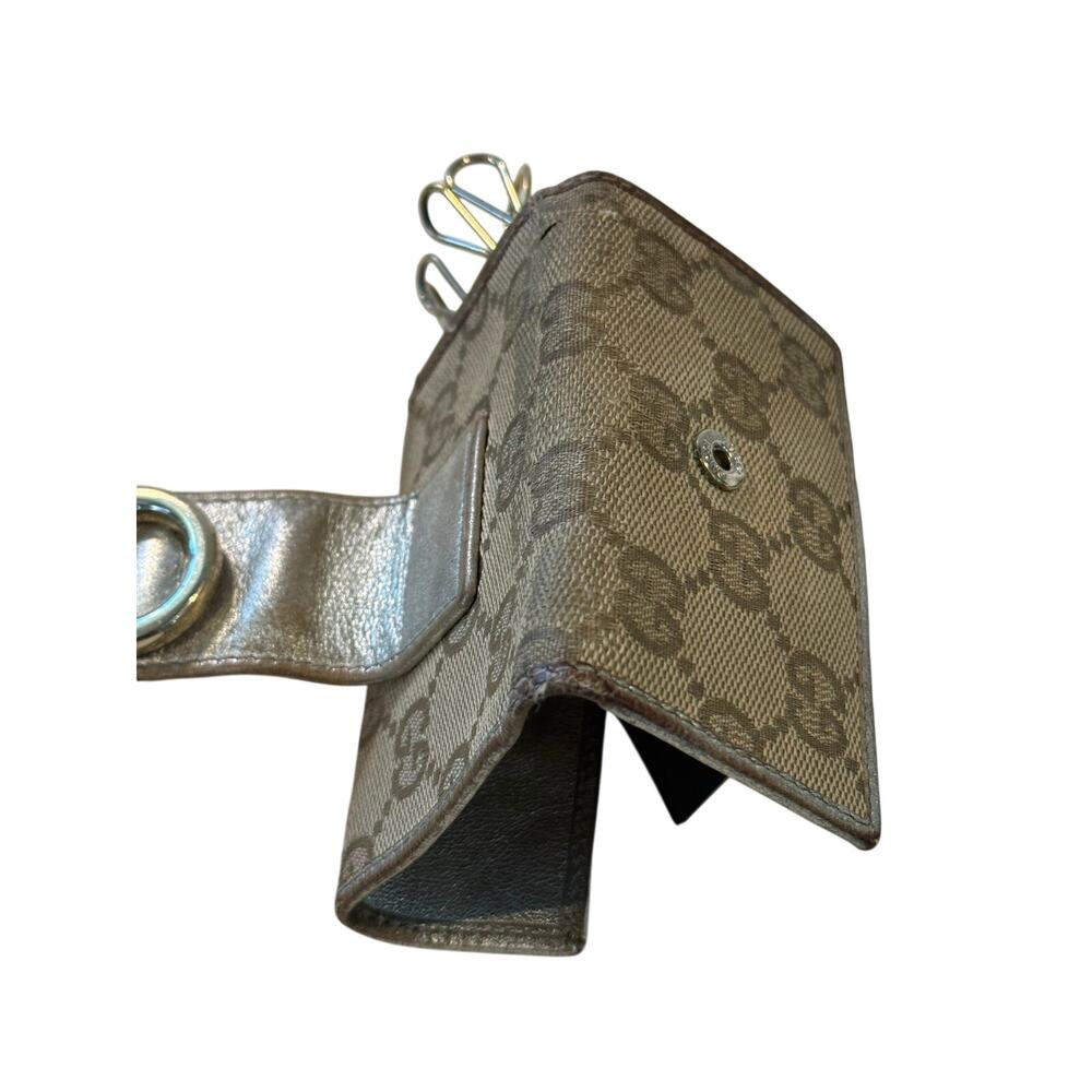 Vintage Gucci GG Monogram 6-Hook Key Case Holder - Beige/Tan - Picture 9 of 13